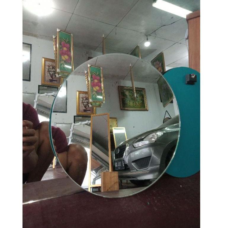 TGU.12Ja23х ‑ kaca cermin polos/cermin bulat/cermin dinding/cermin minimalis/cermin kamar mandi/cerm