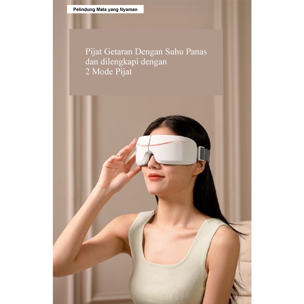 AKN88 - D13 Foldable Heated Eye Mask - Alat Pijat Mata Terapi Kesehatan