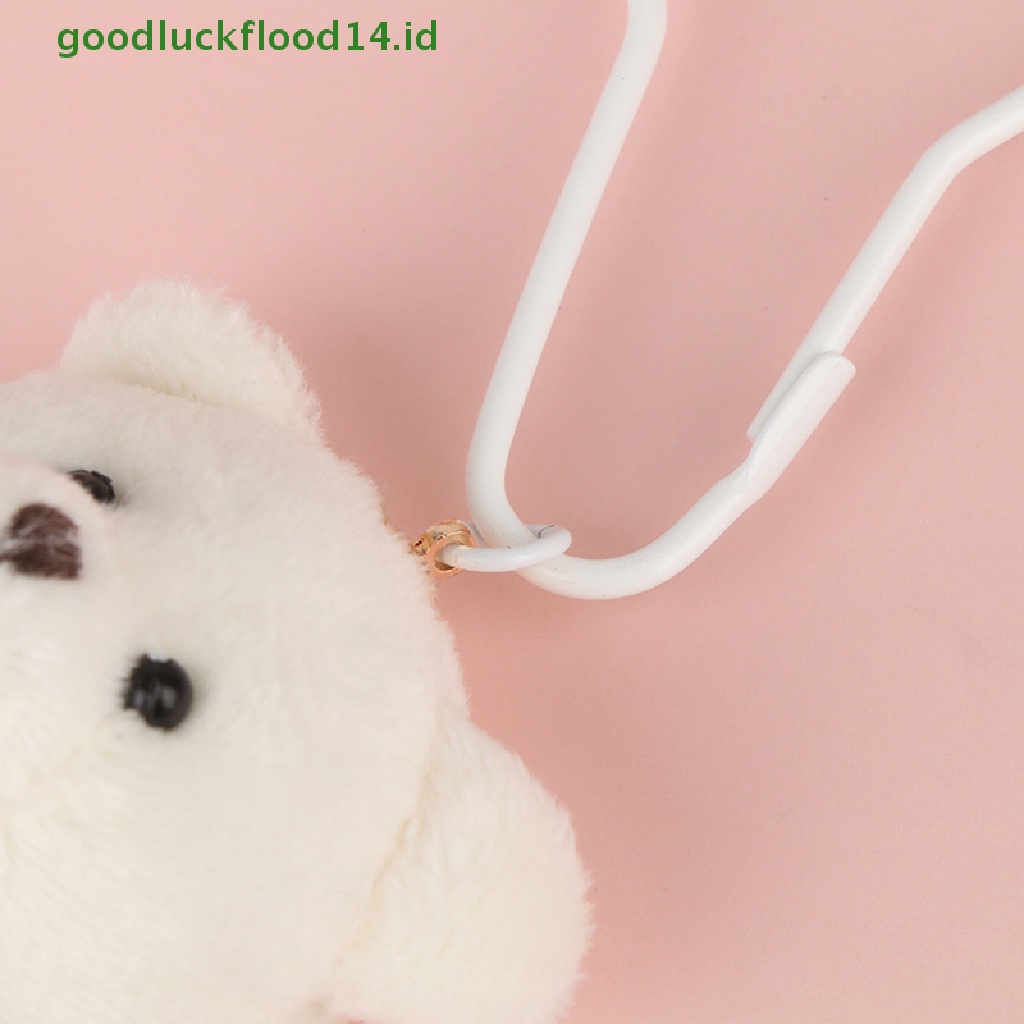 [GOOGFOUR] Cute Ice Cream Plush Bear Keyring Gantungan Kunci Mobil Pakaian Tas Gantungan Kunci Hadiah [TOP]