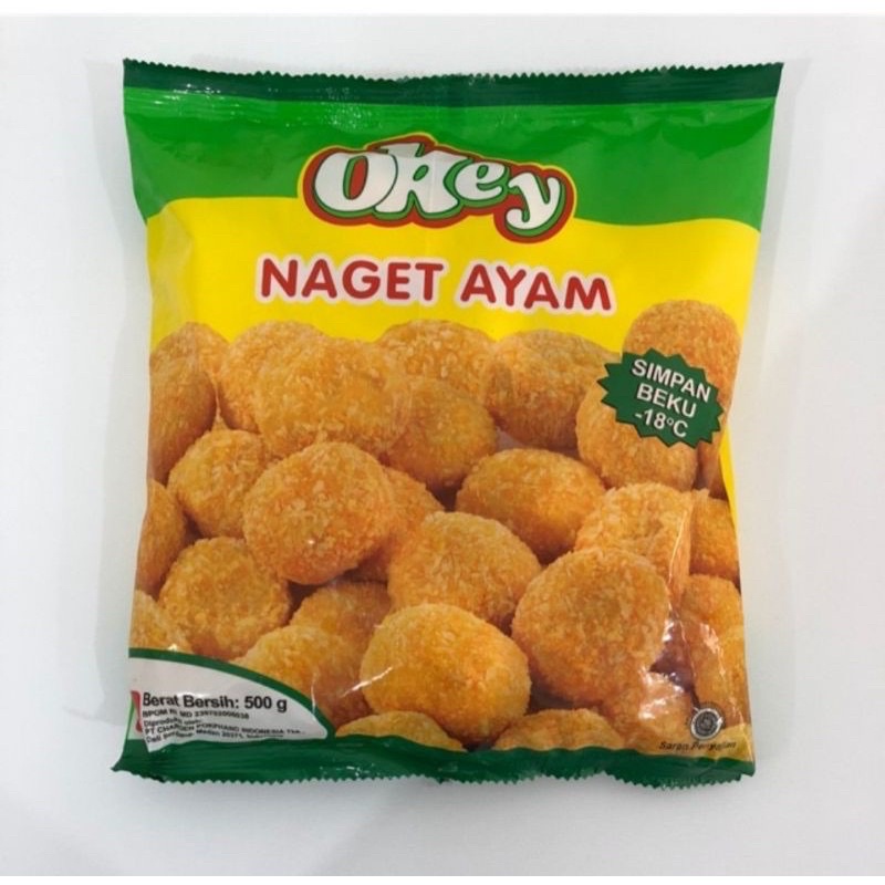 

Okey Naget Ayam - Okey Chicken Nugget Stick Coin 500gr