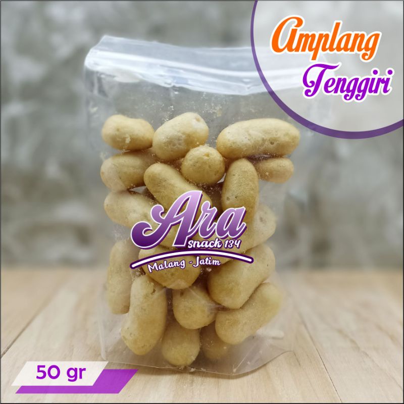 

Snack makanan ringan cemilan Amplang tengiri kemasan 50gr