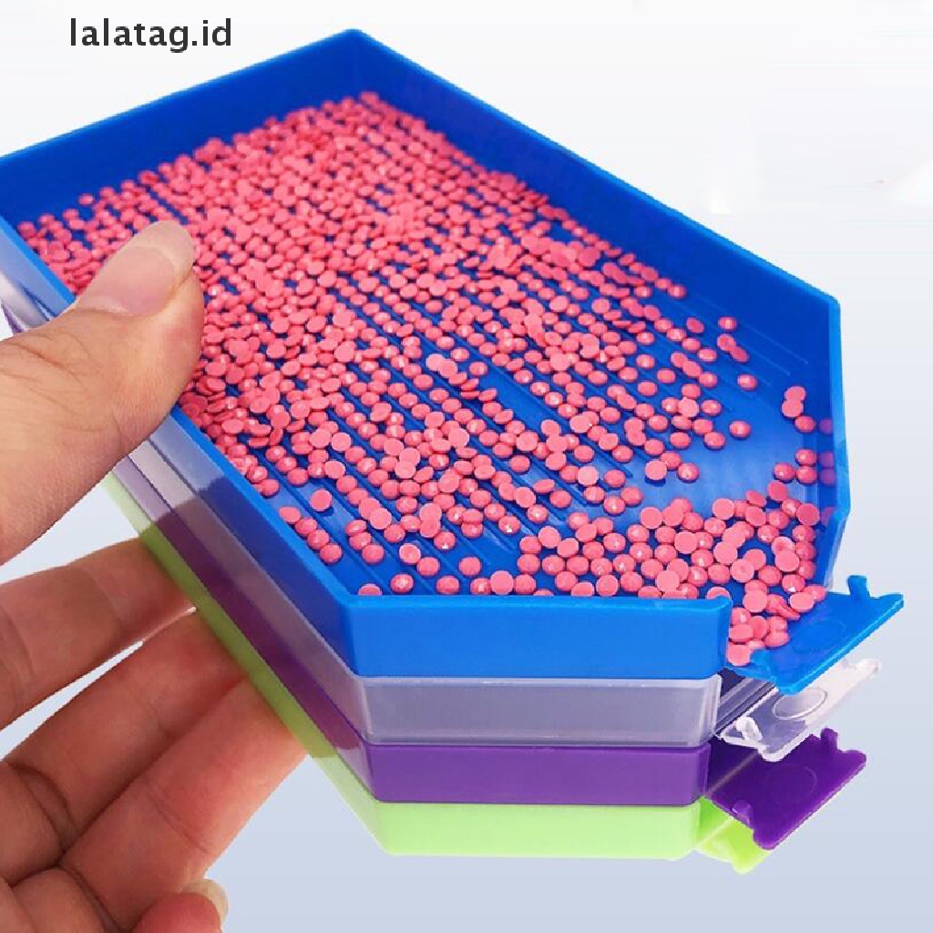 [lalatag] Bor Titik Persegi Kapasitas Besar Diamond Paing Tray Plate Alat Bordir [ID]