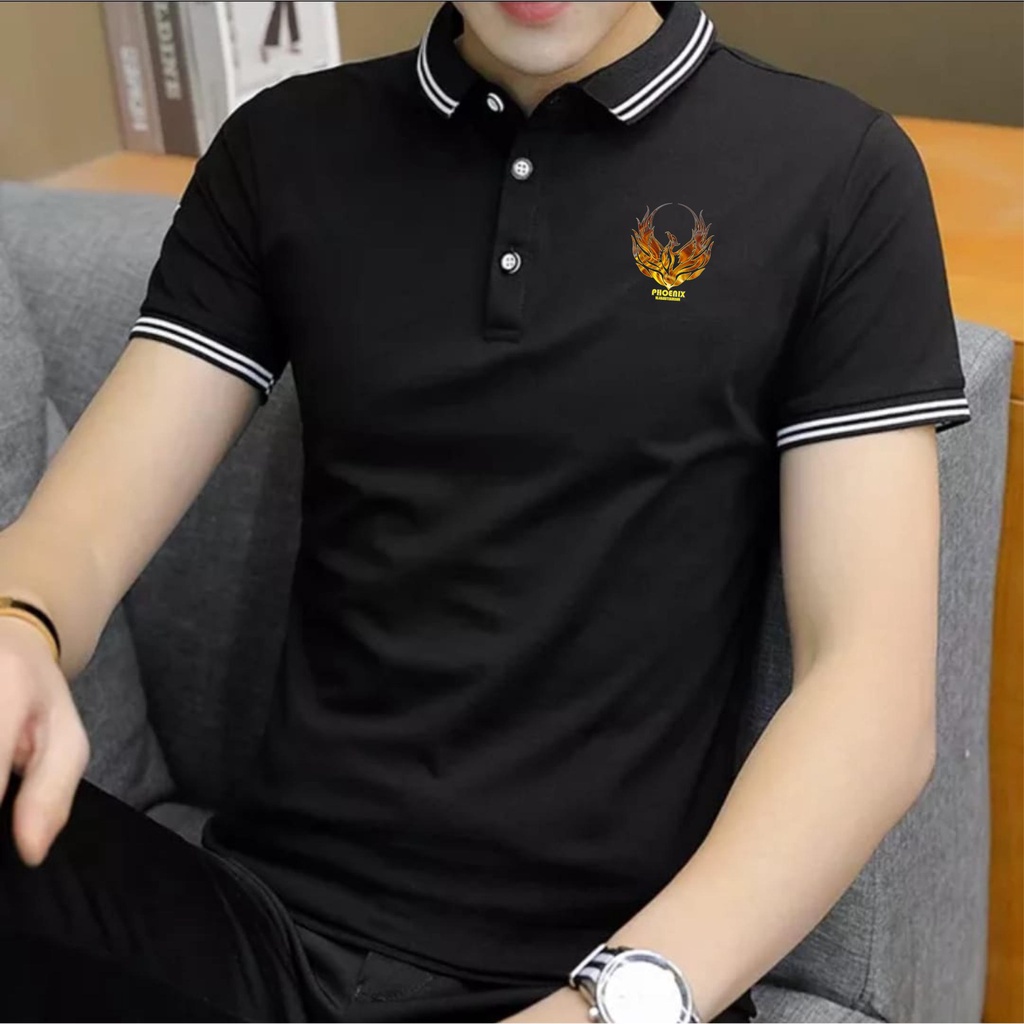 NANDO LISING POLO LOGO PHOENIX BAJU KAOS T-SHIRT POLO  / KAOS POLO / KAOS KERAH / KAOS TURN BACK / T