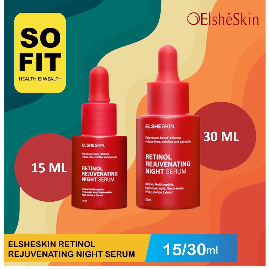 Elsheskin Retinol Rejuvenating Night Serum 15ml ATAU 30ml / Face Serum