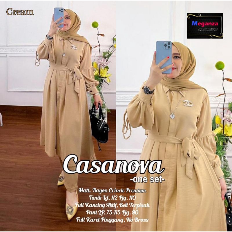 CASANOVA SETELAN BAJU WANITA TERBARU BY MEGA