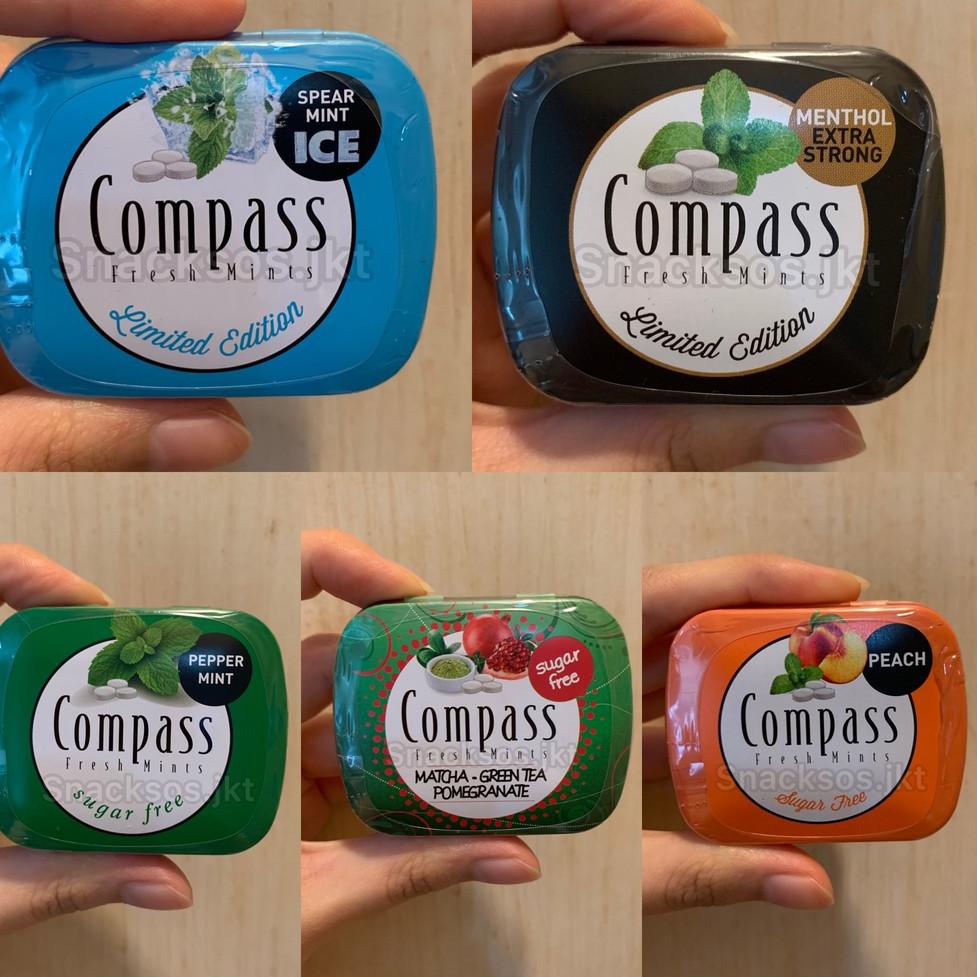 

Ready ｀ COMPASS FRESH MINTS MATCHA POME / MENTHOL / PEACH / PEPPERMINT / SPEARMINT ICE- Sugar Free ☿