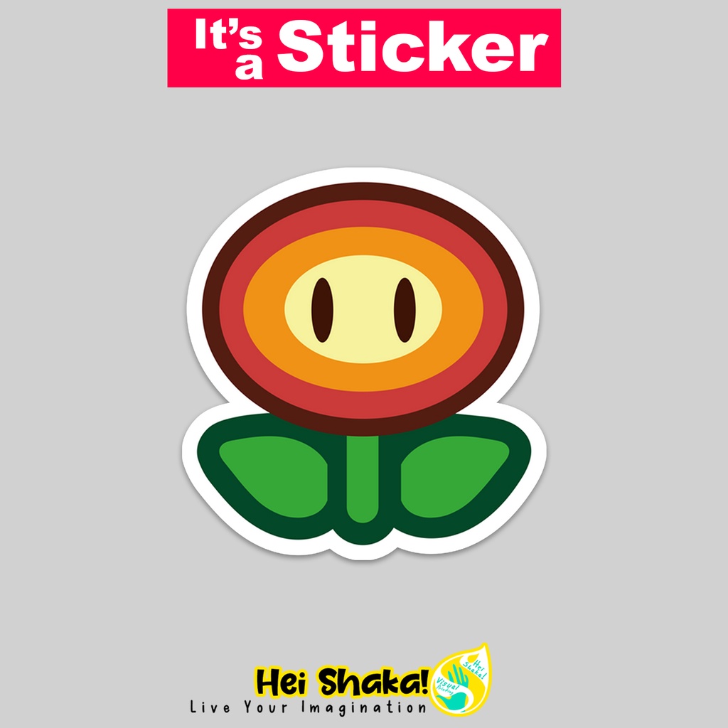 

Stiker Mario Fire Flower Sticker Tempelan Gamer Gaming Bahan Vinyl Anti Air