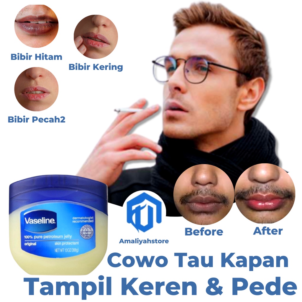 Lipbam Vaseline Masker Pemerah Untuk Pelembab Bibir Kering Hitam Tahan Lama Pria Dan Wanita Perokok Bikin Merah Permanen