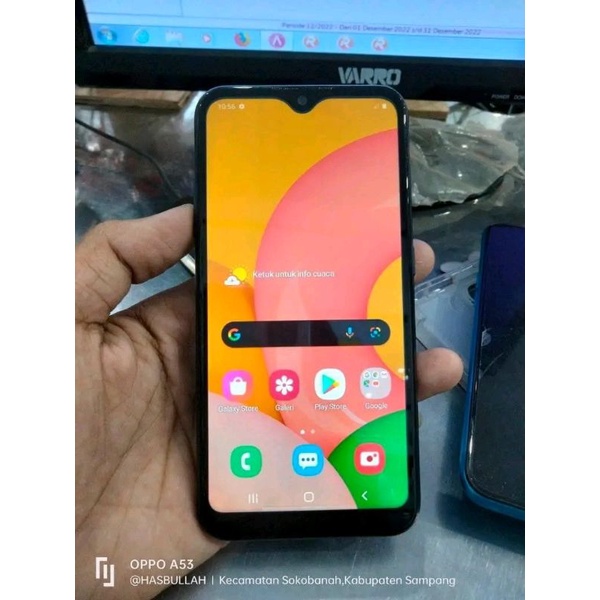 SAMSUNG GALAXY A01...RAM 2/16 GB...UNIT HP SECONE NORMAL BERGARANSI..