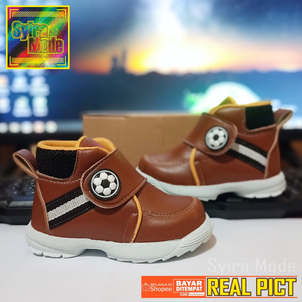 Sepatu Anak Usia 1- 3 Tahun / Sepatu Anak Laki Laki / Sepatu Anak Boot Cassual / Sepatu Anak Laki Laki (Flat Webing Cassual)