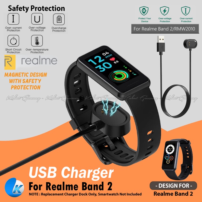 Pengisi Daya Charger Smartband USB Cable 1M for Realme Band 2