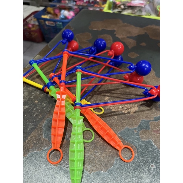 Latto latto anti gagal mainan bola toktok ada gagang