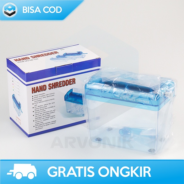 ALAT PENGHANCUR KERTAS KARTU CD MANUAL PAPER HAND SHREDDER MINI 4.5L