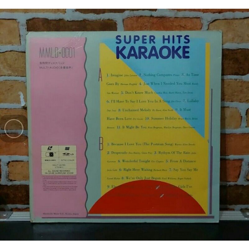 Laserdisc lagu karaoke super hits John Lennon dll