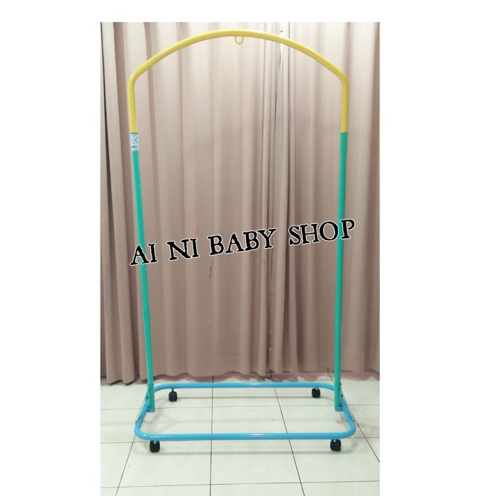 Bayi Tiang Ayunan Bayi Portable Warna Warni (Tiang+Roda)