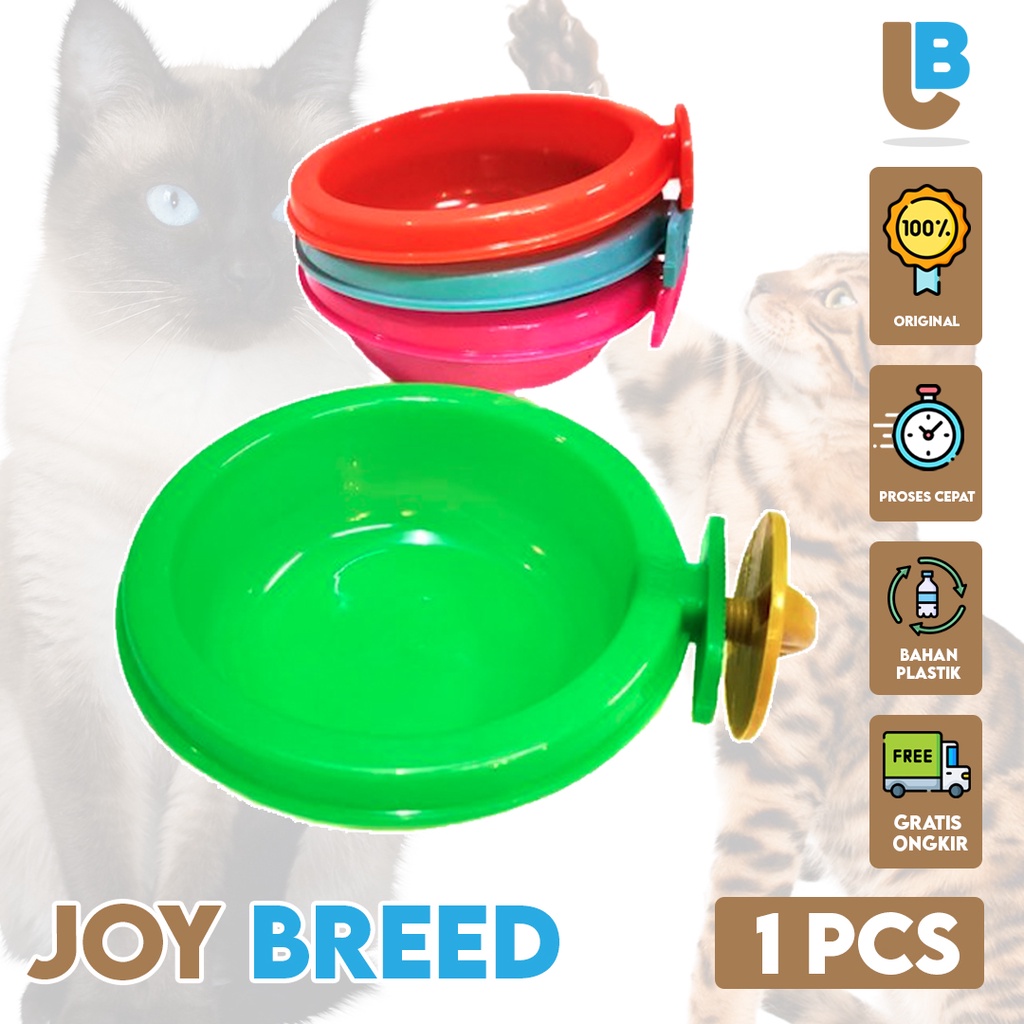 TEMPAT MAKAN KUCING GANTUNG MODEL SINGLE TEMPAT MAKAN KANDANG MURAH | JOY BREED OFFICIAL