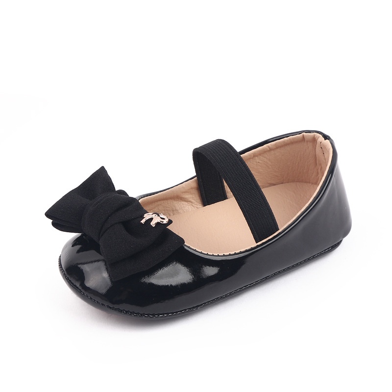 Sepatu Flat IMPORT Prewalker Flatshoes Anak Perempuan Baby Shoes Impor Motif Pita Tie Ribbon