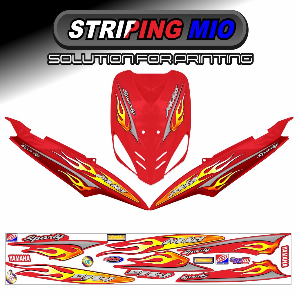 STRIPING MIO SPORTY / MIO SMILE MOTIF API