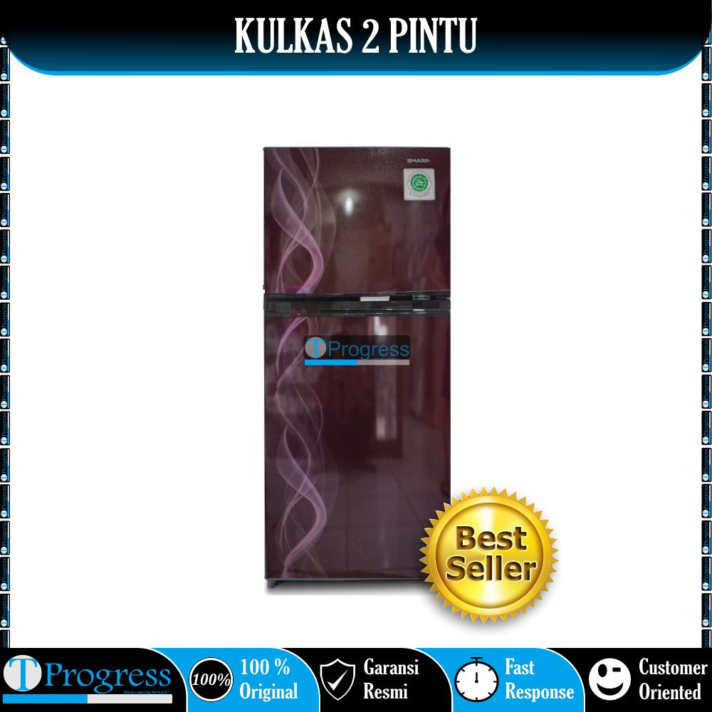 KULKAS 2 PINTU SHARP SJ-197ND 152L NO FROST NEW MODEL 2020