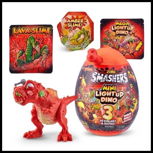 Zuru Smashers Dino Mini Light-Up Dino Series 4 100% Original Murah