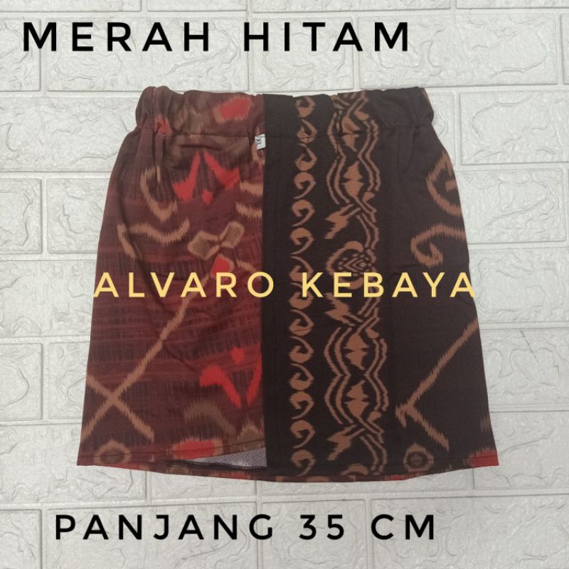 rok span pendek mini seksi diatas lutut bawahan kebaya strait melar motif batik cantik murah real pict siap pakai ready stock