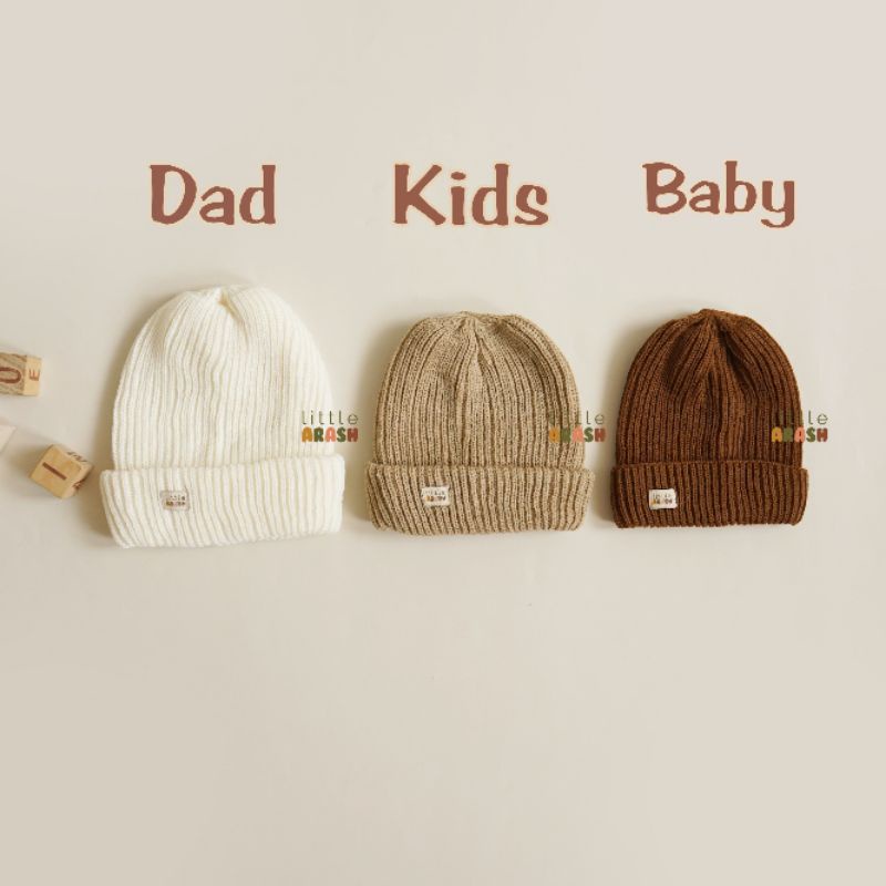 Little Arash | BEANIE HAT | Beanie hat anak | Topi rajut anak premium | Beanie hat dewasa couple