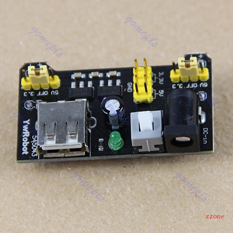 Zzz 1pcs Breadboard Modul Power Supply Shield 3.3V 5V MB102 Solderless Bread Board
