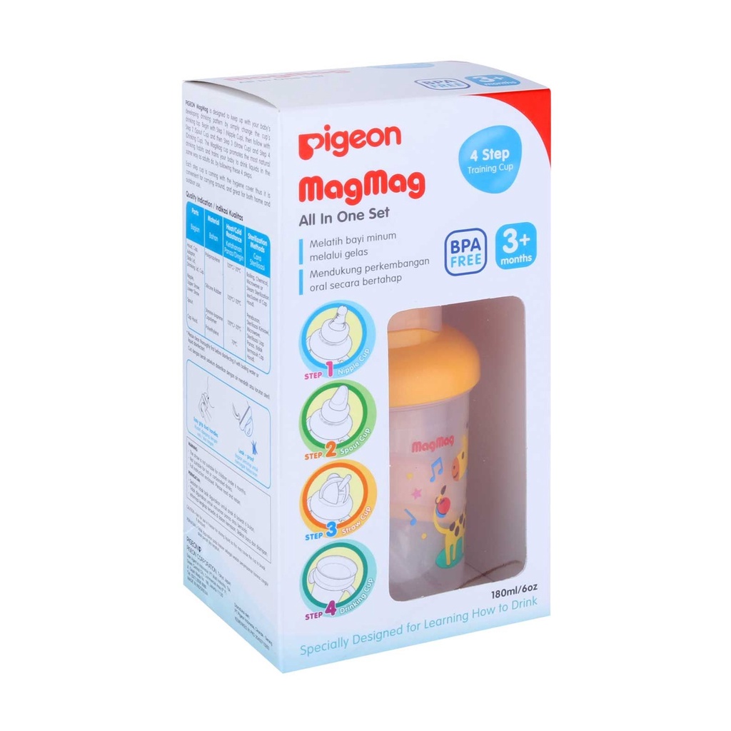 Pigeon MagMag All in One Set Training Cup 4in1 Anak Bayi Lengkap Mag Mag