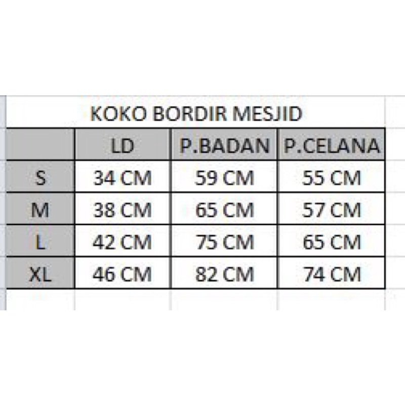 Setelan Koko Anak muslim laki-laki bordir mesjid by Adhipa