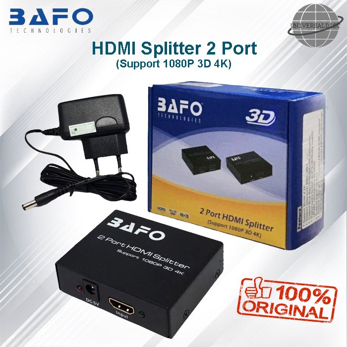 HDMI Splitter 2 Port BAFO Original