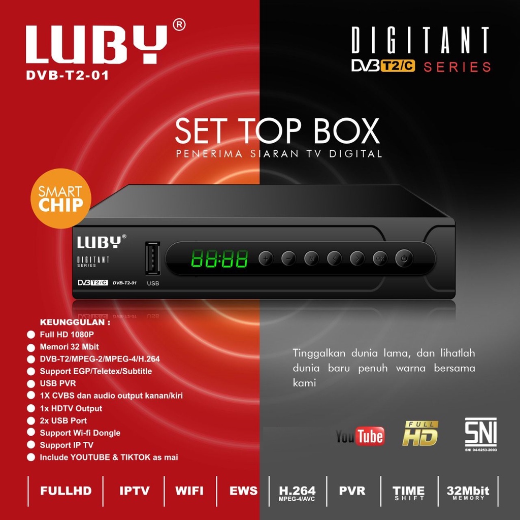 STB l SET TOP BOX TV DIGITAL DVB HD / BOX TV