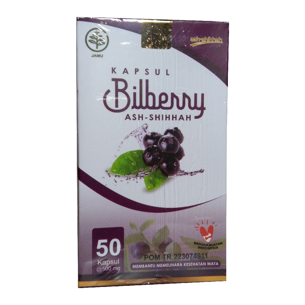 Kapsul Bilberry Ash-Shihhah 50 Kapsul BPOM Memelihara Kesehatan Mata