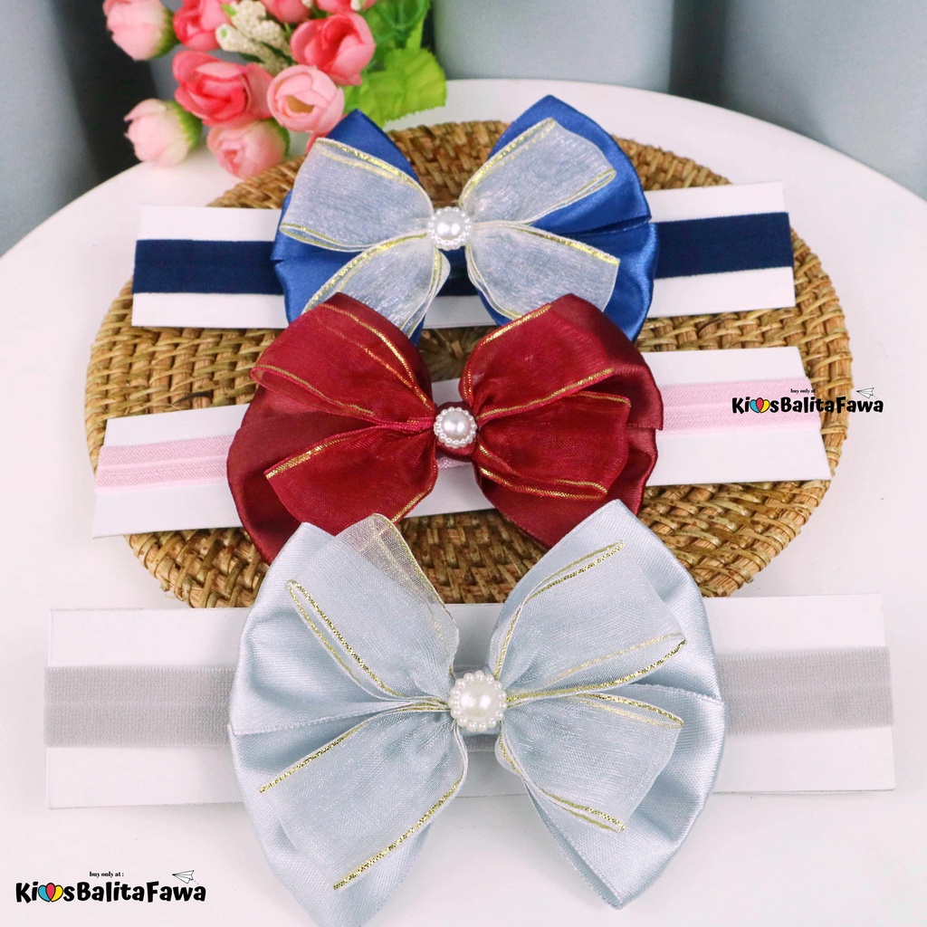 Bandana Baby Cipung / Bando Karet Foem Lembut Aksesoris Rambut Bayi Anak Perempuan Korean Style Lucu Pita Bando Kualitas Import Mainan Murah Babycinnamon