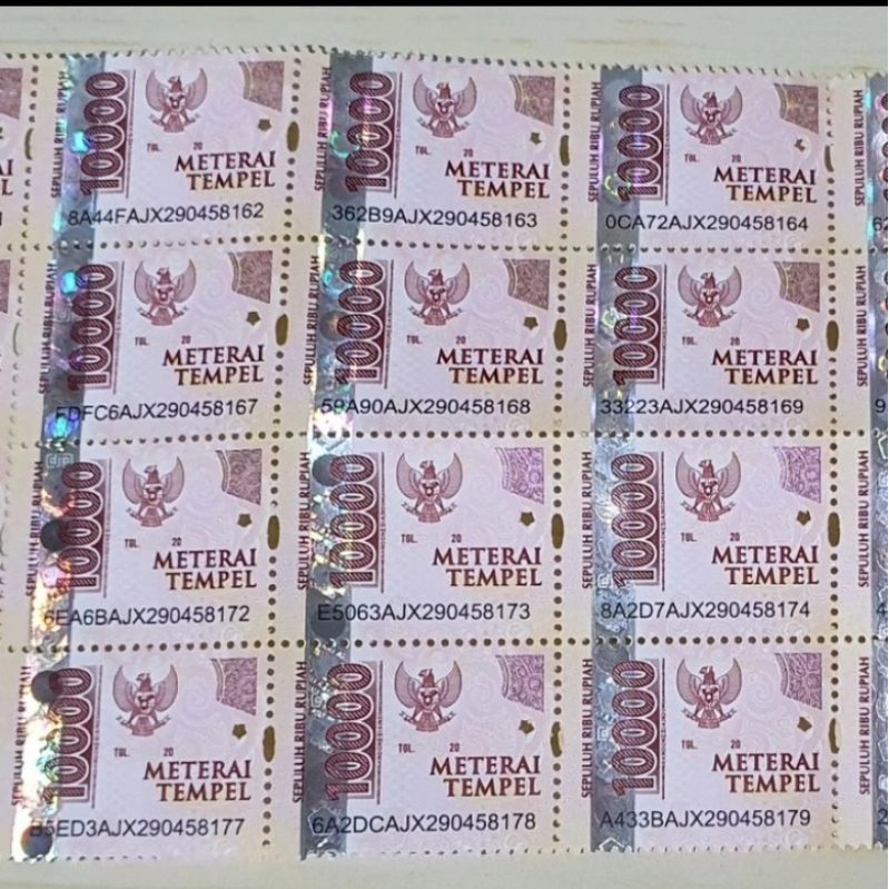 

Materai 10.000 Original 100% Kantor Pos
