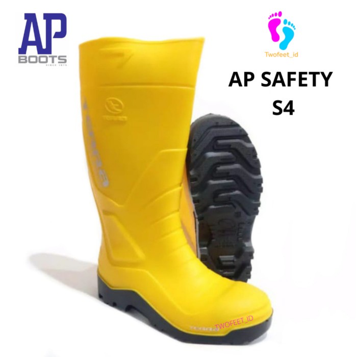 Safety Ap Terra Yellow S4 39-43 Yellow - Sepatu Boot Safety Karet - Ap Boots