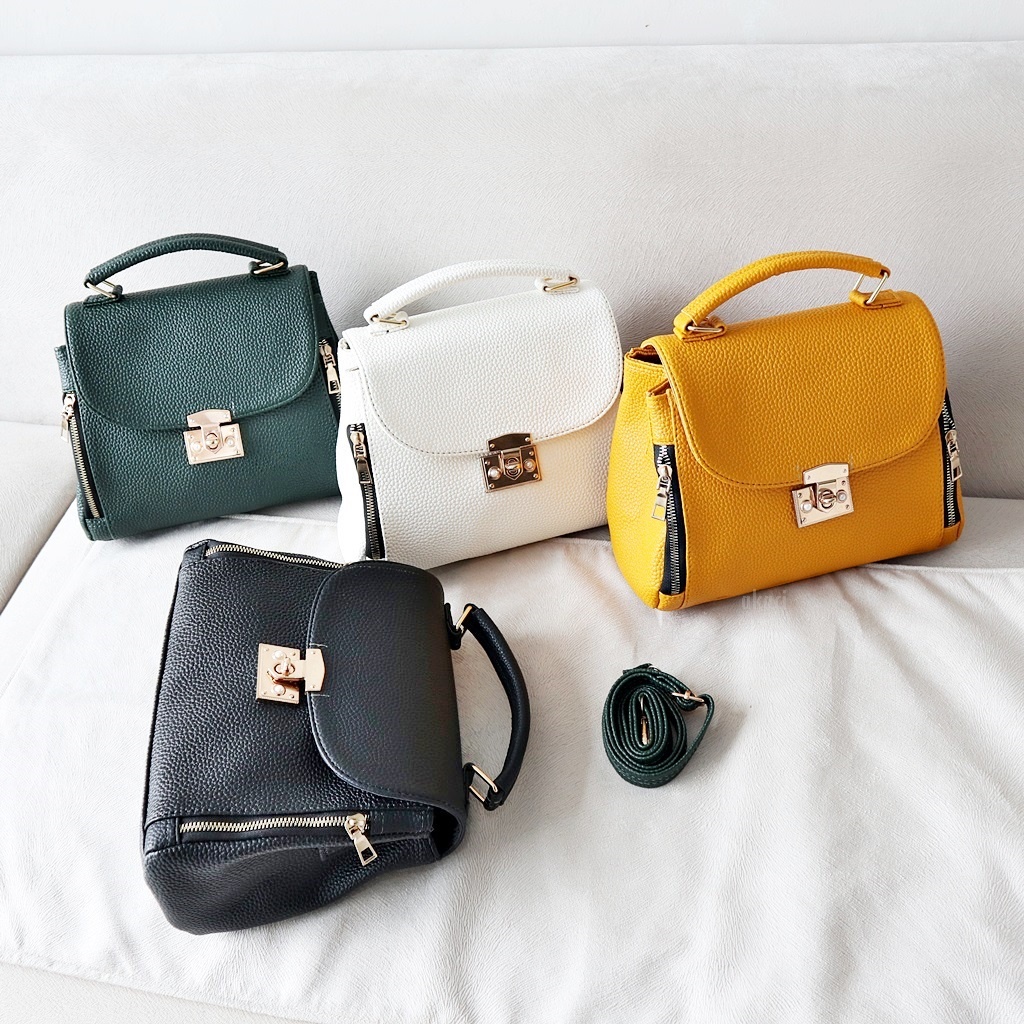 Tas Selempang Wanita Office Handbag kulit jeruk Kekinian style cewek korea AK 02-6870