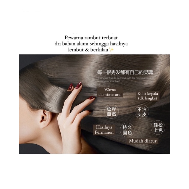 Shampoo Penghilang Uban Original BROWN Extract Gingseng &amp; Tea Bran 230 ML