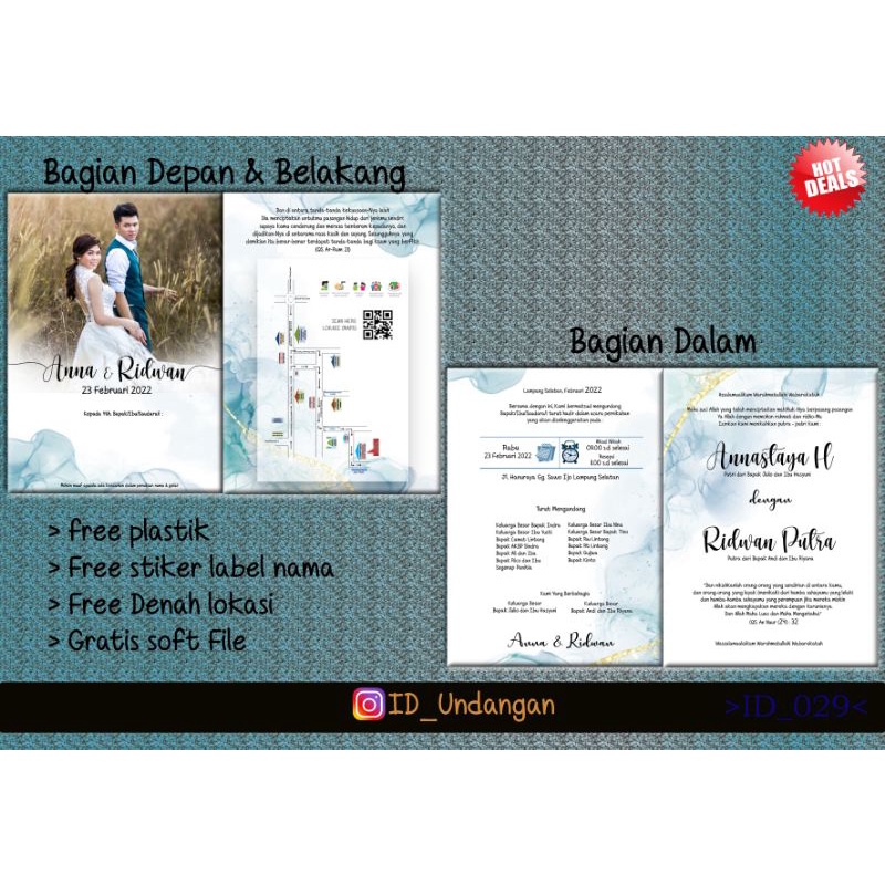 

Undangan pernikahan (Bervariasi)