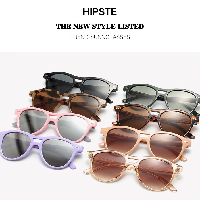 Aesthetic Shades Sunglasses UV400 Untuk Wanita/Pria Eyeglasses Colour