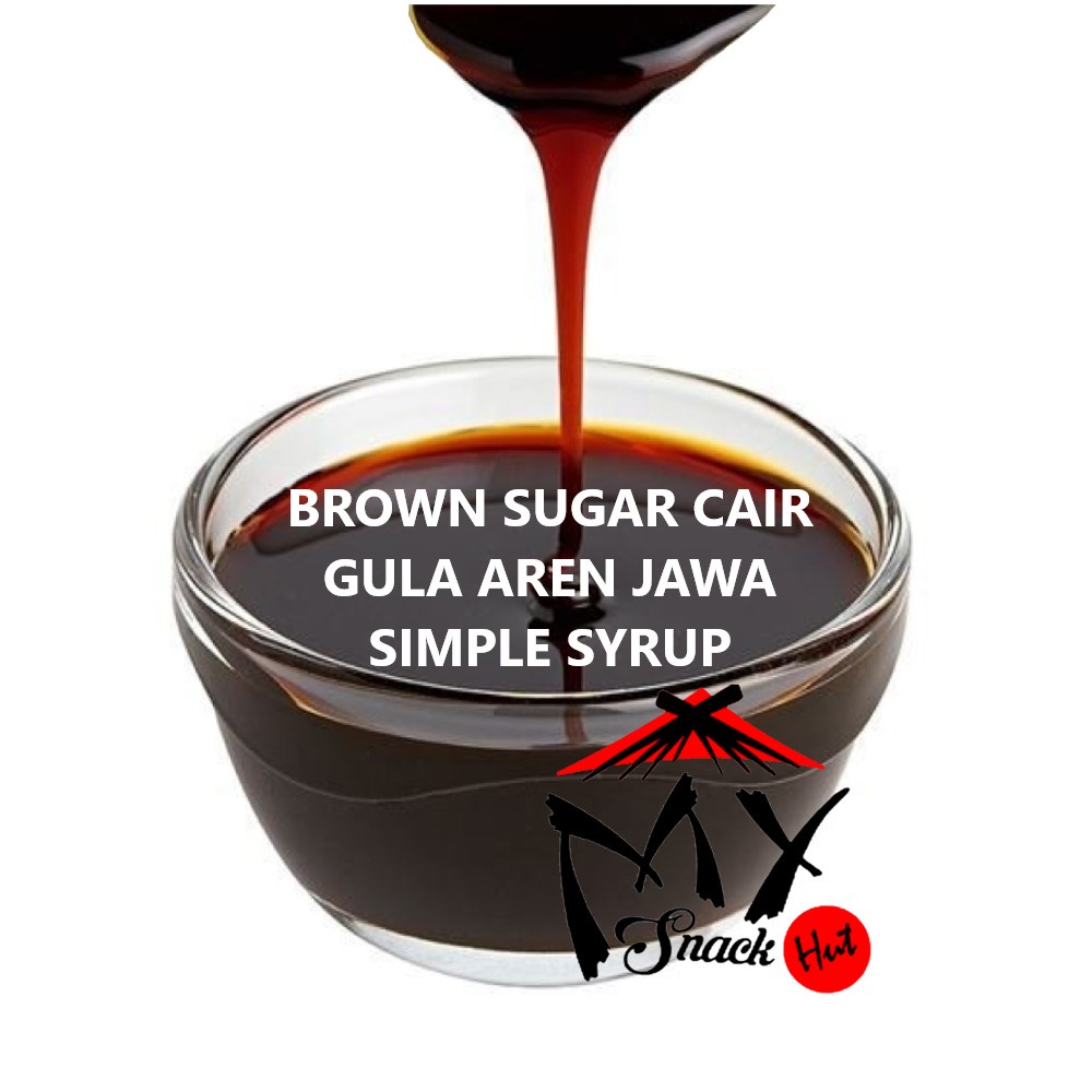 SIMPLE SYRUP - BROWN SUGAR CAIR FRUCTOSE FRUKTOSA GULA MERAH SIRUP AREN JAWA LIQUID MINUMAN BOBA HALAL