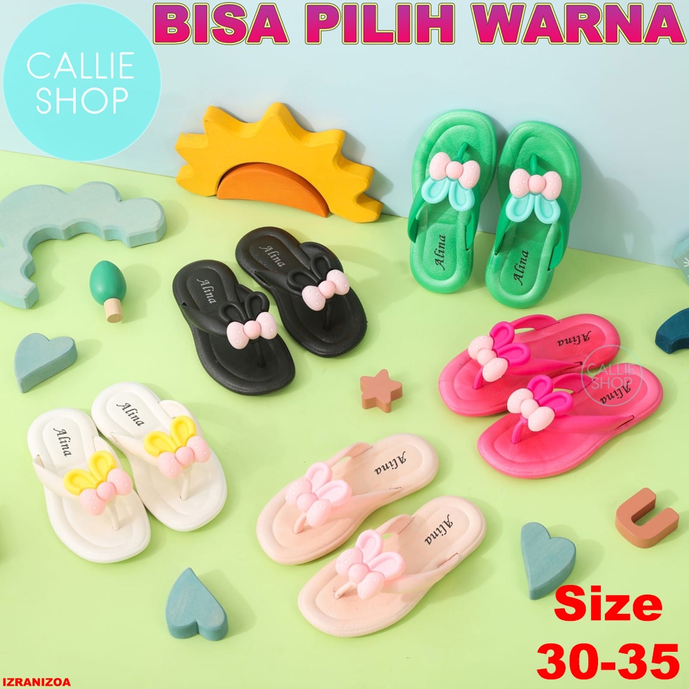 Sandal Anak Jepit Boneka Tedy Jelly 2977-A7 KCBKBUNY Size 30-35
