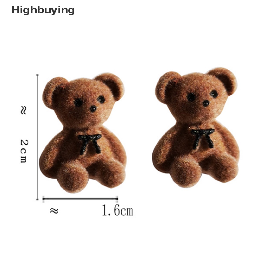 Hbid Lucu Pluffy Anting Beruang Mewah Untuk Wanita Berbulu Hewan Drop Earrings Perhiasan Glory