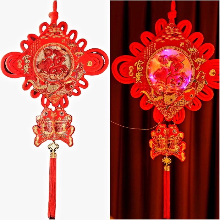 Chinese Knot Zhong Guo Jie Dekorasi Lampu Lampion Tassel Merah Jumbo Ornamen Imlek Harga Grosir Termurah