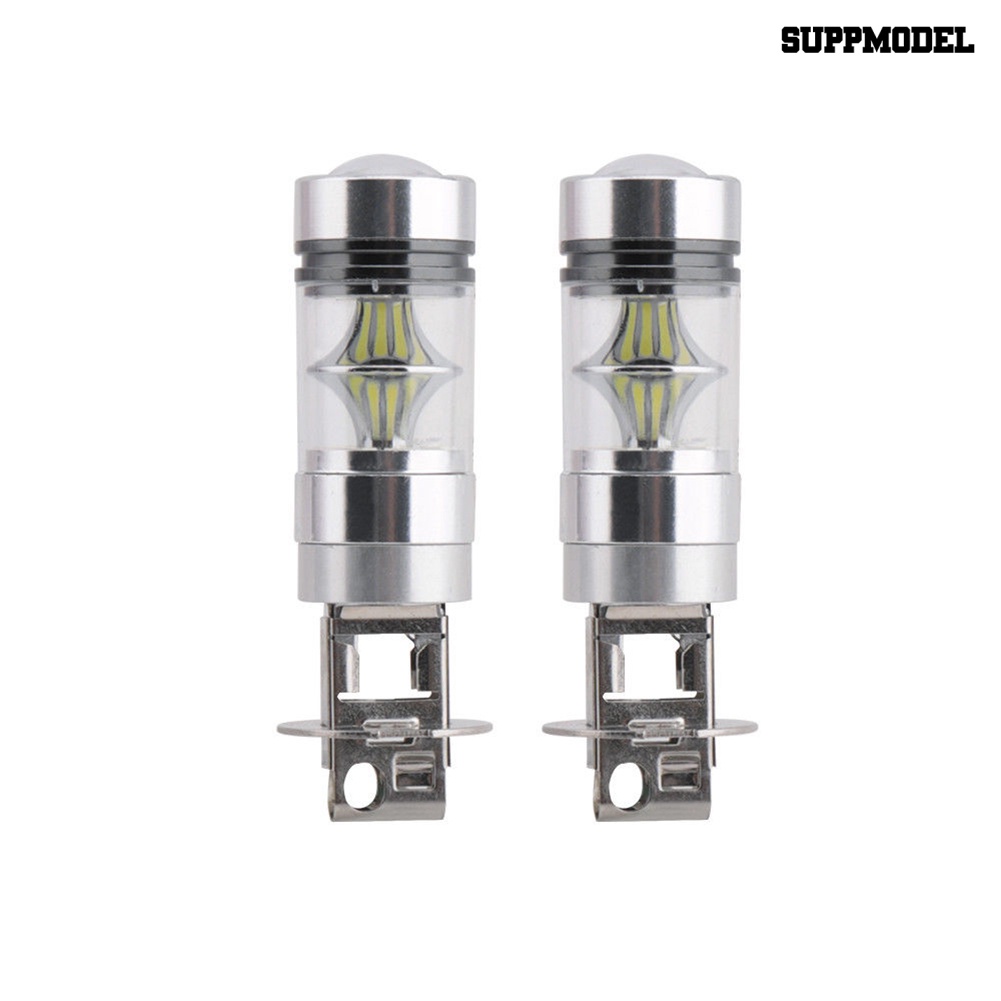 [SM] 2pcs H3 100W 20SMD Auto Mobil Kendaraan Terang LED Depan Fog Lamp Driving Light Bulb