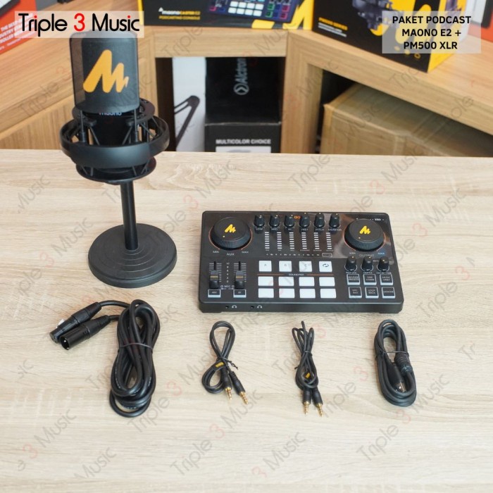 Paket Maono E2 Paket Podcast 1 orang With PM500