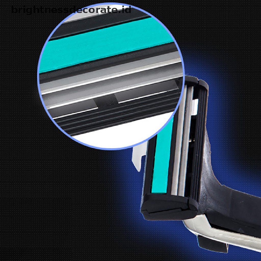 [Birth] 15xtravel Set Handle Cukur Silet Pengaman Dapat Diganti Double Blade [ID]