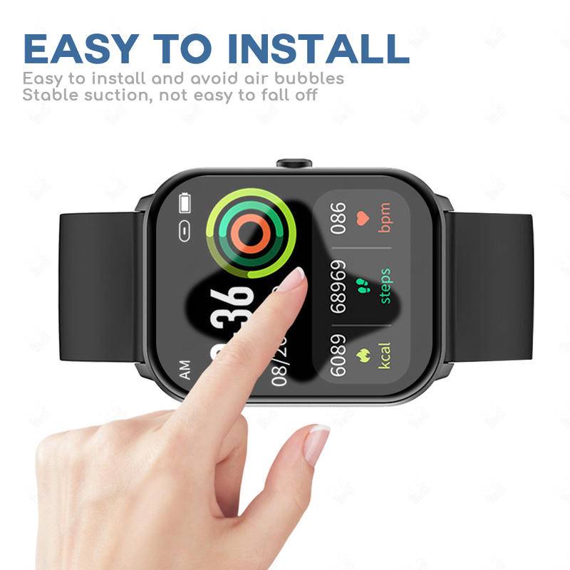 Film Pelindung Layar 20D Untuk IMILAB KW66 W16 W12 W01 Smart Watch Curved Edge HD Cover Pelindung Untuk Aksesoris IMILAB W01 (Bukan Kaca)