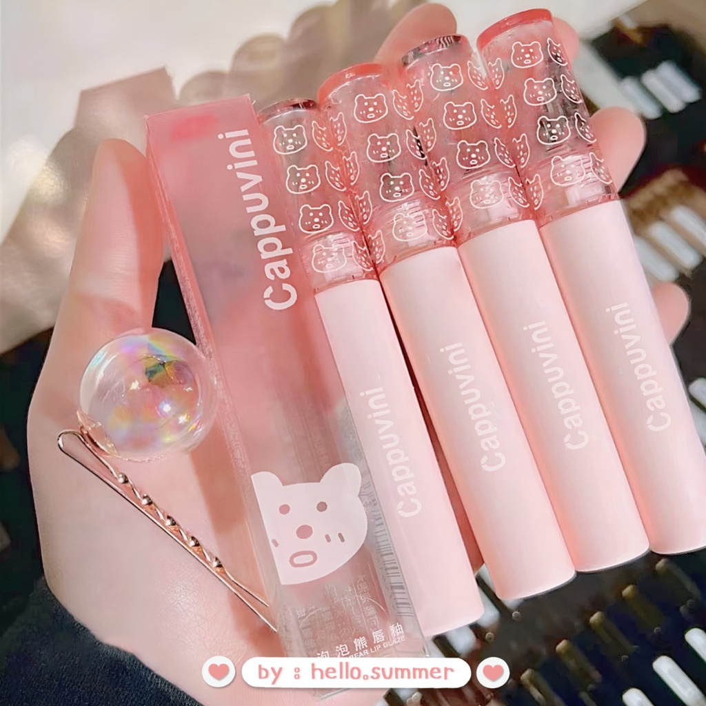 CAPPUVINI Pink Bear Moisty Lip Jelly Korean Lipgloss