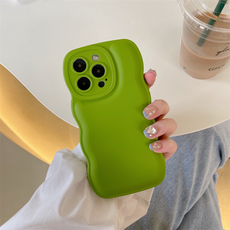 Soft Case Pelindung Lensa 3D Warna Permen Untuk iPhone 13 12 11 Pro Max X Xr Xs Max 7 8 Plus SE