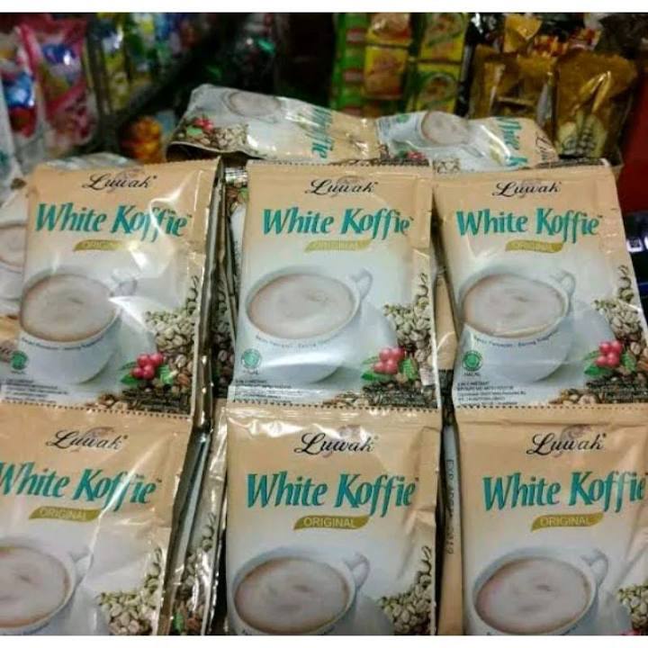 

LUWAK WHITE KOFFIE ORIGINAL 3 IN 1 INSTANT COFFEE PER RENCENG WITH KRIMER BUBUK KOPI INSTAN 3in1